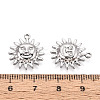 304 Stainless Steel Sun Pendants STAS-T069-28P-3