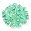 Two Tone UV Plating Transparent Acrylic European Beads OACR-F004-06A-3