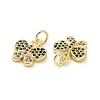 Brass Micro Pave Colorful Cubic Zirconia Charms KK-E068-VF096-3