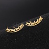 304 Stainless Steel Stud Earrings EJEW-H095-03G-3