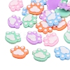 Opaque Flatback Resin Cabochons Accessories RESI-CJ0001-127-2