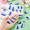 20Pcs 10 Styles Opaque Resin & Natural Wood Pendants RESI-TA0004-62-7