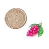 Glass Seed Beaded Grape Pendants PALLOY-MZ00467-3