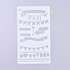 Plastic Reusable Drawing Painting Stencils Templates DIY-G027-G16-2