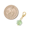 Flower Glass Pendant Decorations HJEW-JM03772-02-3
