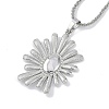 Rack Plating Brass Sun Pendant Necklaces NJEW-P317-07P-1