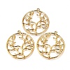 Alloy Metal Tree of Life Pendants PALLOY-20320-AG-RS-1