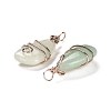 Natural Green Aventurine Pendants G-F763-03RG-04-2