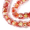 Handmade Foil Glass Beads Strands FOIL-Q002-04I-3