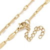 304 Stainless Steel Dapped Chain Necklaces NJEW-H043-05G-2