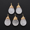 Natural Quartz Crystal Pendants G-S359-294H-1