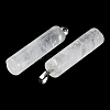 Natural Quartz Crystal Pendants G-E603-02P-05-4