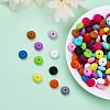 150Pcs 15 Style Food Grade Eco-Friendly Silicone Abacus Beads SIL-CA0001-24-5