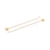 Long Chain with Round Ball Dangle Stud Earrings EJEW-A067-17G-3