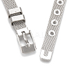 Alloy Rhinestone Snap Cord Bracelet Making X-BJEW-S136-05-7