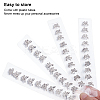 40Pcs 2 Styles Butterfly Alloy Rhinestone Hair Fastener for Women Girls Hairstyling OHAR-ME0001-02-3