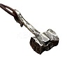 Alloy Viking Hammer Pendant Imitation Leather Cord Necklaces for Men FS-WGE3E04-01-6