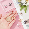 8Pcs 4 Colors 304 Stainless Steel Pendants STAS-DC0006-49-2