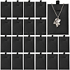 24Pcs PU Leather & Sponge Jewelry Pendant Nceklace Display Cards NDIS-SP0001-03A-01-1