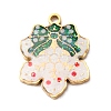Christmas 304 Stainless Steel Enamel Pendants LS-STAS-B112-02G-11-1