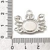 304 Stainless Steel Pendant Cabochon Settings STAS-E545-04F-P-3
