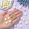 40Pcs 4 Colors Shell Shape Handmade Porcelain Beads PORC-YW0001-20-4
