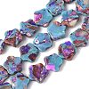 Dyed Synthetic Imperial Jasper Beads Strands G-D337-10mm-B02-2