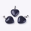 Synthetic Blue Goldstone Pendants G-G956-B11-FF-1