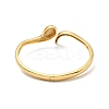 Green Cubic Zirconia Open Cuff Bangle BJEW-P281-05G-3