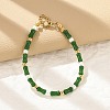 304 Stainless Steel Beaded Bracelets for Women BJEW-M056-08G-03-1