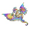 Dragon with Evil Eye Alloy Rhinestone with Plastic Lapel Pins for Backpack Clothes LS-JEWB-G043-02C-2