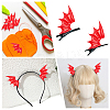 Gorgecraft 40Pcs 2 Style Demon Wing PU Leather Ornament Accessories FIND-GF0005-93A-5