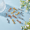 36Pcs 3 Color Filigree Rack Plating Brass Ice Pick Pinch Bails KK-HY0001-83-4