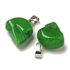 Dyed Natural White Jade Pendants G-Z067-02P-14-3