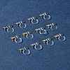 12Pcs 2 Colors 304 Stainless Steel and Plastic Clip-on Earring Findings KY-FS0001-28-9