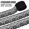 20 Yards Polyester Flower Lace Ribbon for Jewelry Making OCOR-HY0001-23B-2