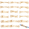 14pcs 7 style Constellations Theme 201 Stainless Steel Shoe Lace Decorations AJEW-PH0011-22-1