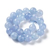 Dyed Natural Malaysia Jade Beads Strands X-G-G021-02B-07-3