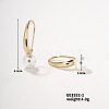 Elegant Pearl and Copper Dangle Earrings with Zircon Stones LS-UR8130-2-1