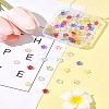 120Pcs 9 Colors Transparent Spray Painted Glass Beads GLAA-FS0002-13-10