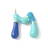 Brass Enamel Pendants KK-E093-03G-M-01-1