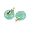 Dyed Natural White Jade Pendants G-Z134-03G-05-2