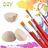 Unfinished Natural Wood Cabochons WOOD-SP0001-55B-4