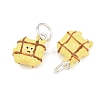 Alloy with Yellow Enamel Pendants AL-CBA415D-31S-2