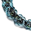 Handmade Dichroic Foil Glass Beads Strands DICH-U001-04E-3