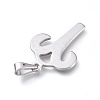Non-Tarnish 304 Stainless Steel Pendants STAS-L210-06C-P-2