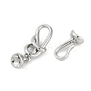 Brass Hook and S-Hook Clasps KK-U043-19P-2