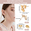 10Pcs Brass Stud Earring Findings KK-BBC0010-83-2