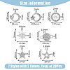 28Pcs 14 Style Alloy Rhinestone Pendants ALRI-FH0001-19-2