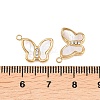 Natural Shell Butterfly Charms STAS-L022-571G-3